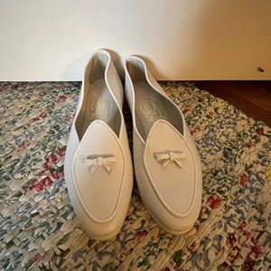 Belgian Shoes - White Italian Loafers